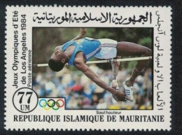 MAURITANIE Athletisme, Saut En Hauteur. YVERT PA 222 MNH ** Jeux Olympiques Los Angeles 1984 - Atletismo