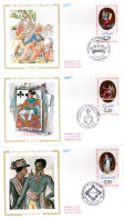 FRANCE / FDC / ENVELOPPES PJ  SERIE N° 2573 à 2575 - 1980-1989