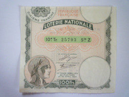 L 25  SUPERBE BILLET DE LOTERIE  De  1934   XXX - Billets De Loterie