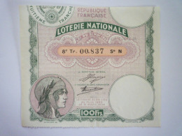 L 26  SUPERBE BILLET DE LOTERIE  De  1934   XXX - Billets De Loterie