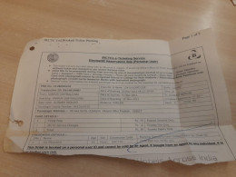 India Old / Vintage - INDIAN Railways / Train Ticket "IRCTC'S E-Ticketing Service" As Per Scan - Welt