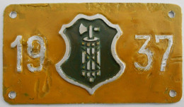 Velonummer St. Gallen SG 37 - Number Plates