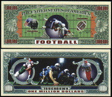 USA - FANTASY NOTE -  FOOTBALL - UNC / SERIES  SPORTS - Sonstige & Ohne Zuordnung