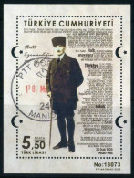 Türkiye 2020 Mi 4564 [Block 199] Mustafa Kemal ATATÜRK, Sovereignty Declaration Of 1920 "Misak-ı Millî" (full Text) - Used Stamps