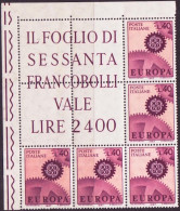 Europa CEPT 1967 Italie - Italy - Italien Y&T N°968 à 969 - Michel N°1224 à 1225 *** - Avec Vignettes Attenantes - 1967