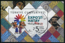 Türkiye 2022 Mi 4697 EXPO'21 Hatay, Garden Of Civilizations | Archaeology BL 218 - Used Stamps