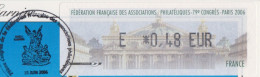 LISA - 2006  - Ass Philateliques 79e Congres Paris ( 0,48€ Enveloppes Avec Cachet 1er Jour ) + Recu - 1999-2009 Vignette Illustrate