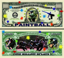 USA - FANTASY NOTE - PAINTBALL - UNC / SERIES  SPORTS - Other & Unclassified