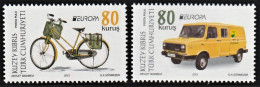 2013 Cyprus (Turkish Post) Europa: Postal Vehicles (white Background) Set (** / MNH / UMM) - 2013