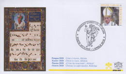 Enveloppe  FDC  1er  Jour   VATICAN   Pâques  2018 - Pâques