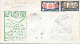 Nouvelle Calédonie Voyage Nouméa-San Francisco 1940 - Storia Postale