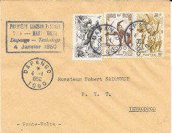 Togo Liaison Postal Togo-Haute Volta 1950 - Covers & Documents