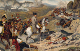 Hommes Militaire - Napoléon Sur Son Cheval Sur Un Champ De Bataille - Carte Postale Ancienne - Politicians & Soldiers