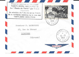 Tahiti -Bora Bora Service Aérien Direct 1958 Polynésie - Tahiti