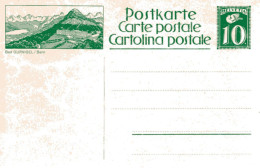 SUISSE / CARTE POSTALE DE 10cts VERT COLOMBE ILLUSTRATION BAD GURNIGEL / BERN - Stamped Stationery