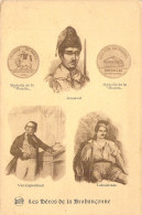 Hommes Militaire - Les Héros De La Brabançonne - Carte Postale Ancienne - Politicians & Soldiers