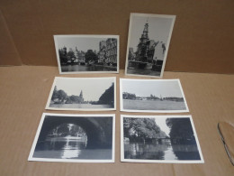 AMSTERDAM (Pays Bas) Ensemble De 6 Cartes Photos Vues Diverses 1951 - Amsterdam