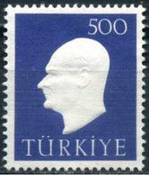 Turkey 1959 Mi 1692 [NO GUM], Embossed Portrait Of ATATÜRK - Gebruikt