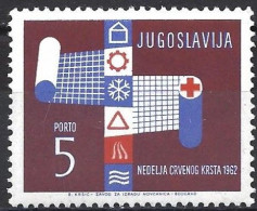 Yugoslavia 1962 - Mi ZP24 - YT B 50 ( Charity Stamp - Red Cross Week - PORTO ) MNH** - Bienfaisance