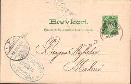 NORVEGE ENTIER DE KRISTANIA 1896 - Covers & Documents