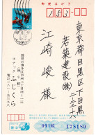 66329 - Japan - 1986 - ¥40 SommergrussGAKte "Zierkarpfen" FUKUOKA CHUO -> Tokyo - Fishes