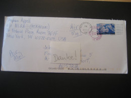 Vereinigte Staaten- Geschäfts-Brief, Gelaufen Von Queens Nach Guntramsdorf - Covers & Documents