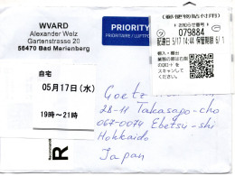 66337 - Bund - 2023 - €4,60 Schalterfreistpl A R-LpBf (Bad Marienberg) -> Japan, M Japan Zweitzustellungsaufklebern - Brieven En Documenten