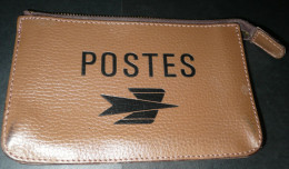 Rare Ancienne Sacoche En Cuir Des POSTES PTT Logo Poste, 2 - Other & Unclassified