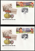 2016 Russia FIFA World Cup In Russia: Soviet And Russian Soccer Legends III FDC Set - 2018 – Russland