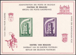 BELGIQUE, 1956, EUROPA ( COB LX21 ) - Foglietti Di Lusso [LX]