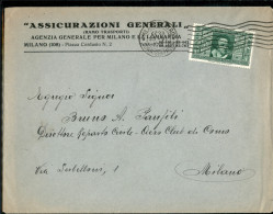 Regno - Vittorio Emanuele III - Lettera Per Città Con Dante 25 Cent (306) Isolato Da Milano 23.6.32 - Autres & Non Classés