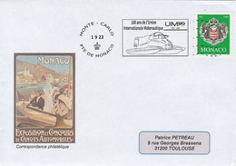 MONACO 2022 - Flamme 100 Ans Union Internationale Motonautique - Postmarks