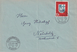 SARRE LETTRE DE SAARBRUCKEN 1957 - Covers & Documents