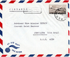 66360 - Belgien - 1954 - 6F Luftpost EF A LpBf BRUXELLES -> JERUSALEM (Jordanien) - Cartas & Documentos