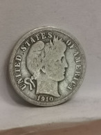 1 BARBER DIME 10 CENTS ARGENT 1910 PHILADELPHIE USA / SILVER - 1892-1916: Barber