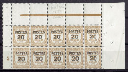 MONACO - VARIETE - TP N°143"a" DANS UN BLOC DE 10 - XX MNH SUP - PETIT 0 - Variétés