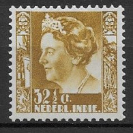 Ned. Indië 1934-37 NVPH 201 MH Kw 10 EUR (SN 708) - Nederlands-Indië