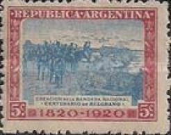 ARGENTINA - AÑO 1920 - 	Creación De La Bandera Nacional Junto A Las Barrancas Del Rio Paraná - Usati