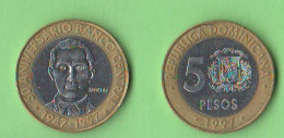 5 Pesos 1997 Dominicana République Dominicaine Domenicana - Dominicana