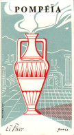 Carte Parfumée Parfum Pompéïa L.T. Piver à Paris Dos Blanc En TB.Etat - Antiquariat (bis 1960)