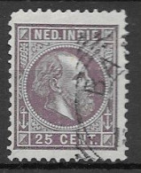 Ned. Indië 1870-88 NVPH 13 Gebruikt  Kw 2 EUR (SN 738) - Nederlands-Indië