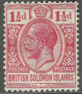 British Solomon Islands. 1922-31 KGV. 1½d MH. Mult Script CA W/M SG 42 - British Solomon Islands (...-1978)
