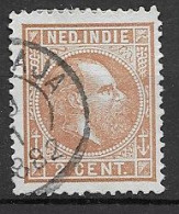 Ned. Indië 1870-88 NVPH 6 Gebruikt  Kw 6 EUR (SN 745) - Nederlands-Indië