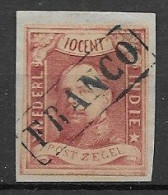 Ned. Indië 1864 NVPH 1 Gebruikt Kw 125 EUR (SN 764) - Nederlands-Indië