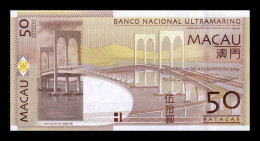 Macao Macau Banco Nacional Ultramarino 50 Patacas 2013 Pick 81Ab Sc Unc - Macao