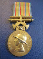 Médaille Pompiers/République Française/Ministère De L'Intérieur/Hommage Au Dévouement/Bélière Mobile/Vers 1950    MED442 - Frankreich