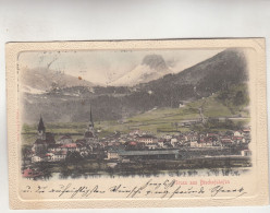 C8753) GRUSS Aus BISCHOFSHOFEN - Sehr Schöne PASSEPARTOUT LITHO 1904 - BAHNHOF Kirchen Usw. - Bischofshofen