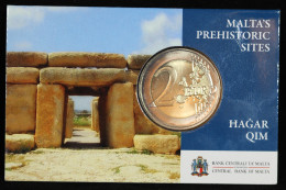 Malte / Malta, Coincard, 2€ Commemorative (TEMPLES : HAGAR QIM), 2017, BE (Brilliant Proof Strike) - Malta