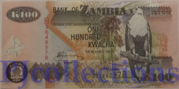 ZAMBIA 100 KWACHA 2006 PICK 38f UNC - Zambie