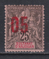 Timbre Neuf* Du Sultanat D'Anjouan De 1912 N°24 MH - Unused Stamps